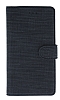 Eiroo Tabby Samsung Galaxy Note 4 Cüzdanlı Kapaklı Siyah Deri Kılıf