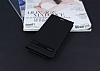 Samsung Galaxy Note 5 Gizli Mknatsl Yan Kapakl Siyah Deri Klf - Resim 1
