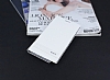 Samsung Galaxy Note 5 Gizli Mknatsl Yan Kapakl Beyaz Deri Klf - Resim 1
