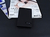Samsung Galaxy Note Edge Gizli Mknatsl Standl Siyah Deri Klf - Resim: 1