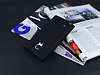 Samsung Galaxy Note Edge Gizli Mknatsl Standl Siyah Deri Klf - Resim 2
