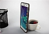 Eiroo Samsung Galaxy Note Edge Gold izgili Round Metal Bumper ereve Fme Klf - Resim 5
