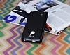 Eiroo Samsung Galaxy Note Edge Vantuzlu Pencereli Siyah Deri Klf - Resim 2