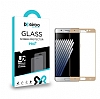 Eiroo Samsung Galaxy Note FE Tempered Glass Curve Gold Cam Ekran Koruyucu