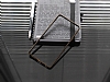 Eiroo Samsung Galaxy On7 Gold izgili Round Metal Bumper ereve Siyah Klf - Resim 1
