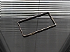 Eiroo Samsung Galaxy On7 Gold izgili Round Metal Bumper ereve Siyah Klf - Resim 2