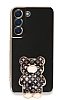 Eiroo Samsung Galaxy S22 Plus 5G Lks Ay Standl Siyah Silikon Klf