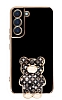 Eiroo Samsung Galaxy S22 5G Lks Ay Standl Siyah Silikon Klf