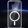 Eiroo Samsung Galaxy S22 5G Manyetik zellikli Wireless effaf Silikon Klf - Resim 3