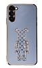 Eiroo Samsung Galaxy S23 Bearbrick Standl Mavi Silikon Klf