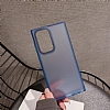 Eiroo Samsung Galaxy S23 Ultra Buzlu Silikon Lacivert Kenarl Rubber Klf - Resim: 3