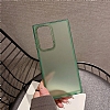 Eiroo Samsung Galaxy S23 Ultra Buzlu Silikon Yeil Kenarl Rubber Klf - Resim: 3
