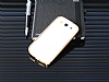 Eiroo Samsung Galaxy S3 / S3 Neo Gold izgili Metal Bumper ereve Gold Klf - Resim: 2