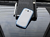 Eiroo Samsung Galaxy S3 / S3 Neo Metal Bumper ereve Mavi Klf - Resim 1