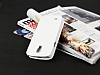 Eiroo Samsung Galaxy S4 Active Czdanl nce Yan Kapakl Beyaz Deri Klf - Resim: 3