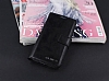 Eiroo Samsung i9600 Galaxy S5 Standl Czdanl Siyah Deri Klf - Resim: 1