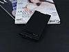Sony Xperia C5 Ultra Gizli Mknatsl Yan Kapakl Siyah Deri Klf - Resim: 1