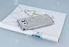 Eiroo Samsung Galaxy S6 Edge Tal Silver Silikon Klf - Resim: 1