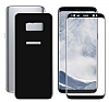 Eiroo Samsung Galaxy S8 Plus Curve Darbe Emici Siyah n+Arka Ekran Koruyucu Film - Resim: 1