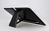 Eiroo Samsung Galaxy Tab S 10.5 Standl Siyah Deri Klf - Resim: 1