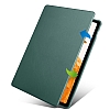 Eiroo Samsung Galaxy Tab S7 FE LTE T737 Kalem Blmeli Dner Standl Lavender Gray Klf - Resim: 3