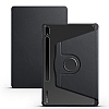 Eiroo Samsung Galaxy Tab S8 Plus SM-X806 Kalem Bölmeli Döner Standlı Siyah Kılıf