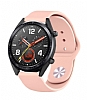 Eiroo Samsung Galaxy Watch Spor Silikon Sand Pink Kordon (46 mm)