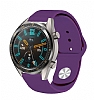 Eiroo Samsung Galaxy Watch Spor Silikon Mor Kordon (46 mm)