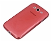 Samsung Galaxy Grand Ultra nce effaf Koyu Pembe Silikon Klf - Resim 2