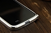 Eiroo Samsung i9500 Galaxy S4 Metal Bumper ereve Silver Klf - Resim: 4