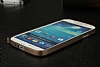 Eiroo Samsung i9500 Galaxy S4 Metal Bumper ereve Gold Klf - Resim: 7