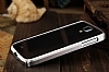 Eiroo Samsung i9500 Galaxy S4 Metal Bumper ereve Silver Klf - Resim: 3
