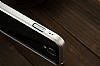 Eiroo Samsung i9500 Galaxy S4 Metal Bumper ereve Silver Klf - Resim 6