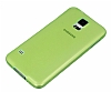 Samsung i9600 Galaxy S5 Ultra nce effaf Yeil Silikon Klf - Resim: 4