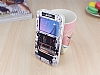 Samsung i9800 Galaxy S6 Gizli Mknatsl Pencereli Taksim Deri Klf - Resim: 1