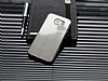 Eiroo Samsung i9800 Galaxy S6 Silver Metal Kenarl Gri Rubber Klf - Resim: 1