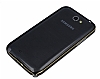 Eiroo Samsung N7100 Galaxy Note 2 Gold izgili Metal Bumper ereve Siyah Klf - Resim 1