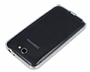 Eiroo Samsung N7100 Galaxy Note 2 Gold izgili Metal Bumper ereve Silver Klf - Resim 2