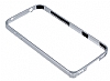 Eiroo Samsung N7500 Galaxy Note 3 Neo Metal Bumper ereve Silver Klf - Resim 2