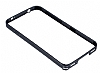 Eiroo Samsung N7500 Galaxy Note 3 Neo Metal Bumper ereve Dark Silver Klf - Resim 2