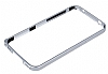 Eiroo Samsung N7500 Galaxy Note 3 Neo Metal Bumper ereve Silver Klf - Resim 1