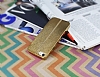 Fit iPhone SE / 5 / 5S Ultra nce Metalik Gold Silikon Klf - Resim 1