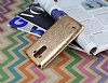 Fit LG G4 Stylus Ultra nce Metalik Gold Silikon Klf - Resim: 2