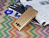 Fit Samsung Galaxy E7 Ultra nce Metalik Gold Silikon Klf - Resim: 2