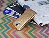 Fit Samsung Galaxy i9600 S5 Ultra nce Metalik Gold Silikon Klf - Resim: 3