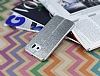 Fit Samsung i9800 Galaxy S6 Ultra nce Metalik Silver Silikon Klf - Resim: 2