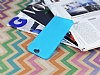 HTC One A9 Deri Desenli Ultra nce Mavi Silikon Klf - Resim 2
