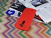 LG G4 Deri Desenli Ultra İnce Kırmızı Silikon Kılıf - Resim: 2