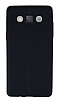 Samsung Galaxy A5 Deri Desenli Ultra nce Siyah Silikon Klf