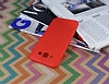 Samsung Galaxy E7 Deri Desenli Ultra İnce Kırmızı Silikon Kılıf - Resim: 2